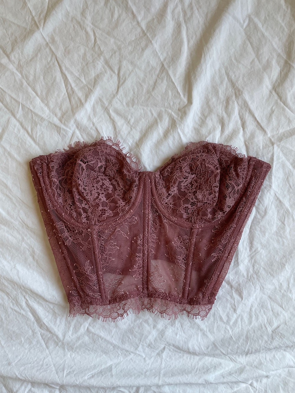 Victoria’s Secret 2020 Lace Strapless Bustier Corset Top w/ Boning Women’s S